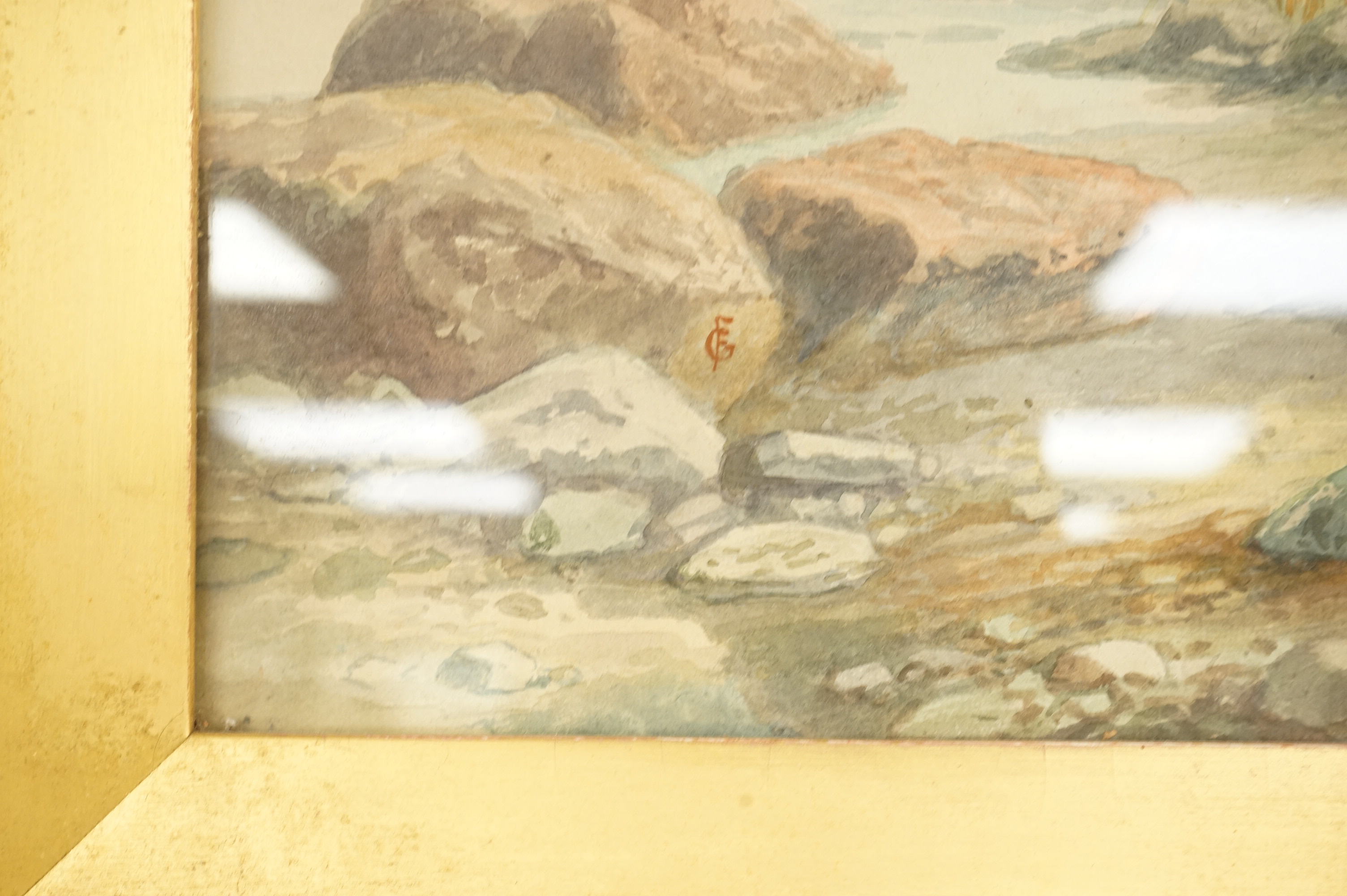 Frederick Goodall (1822-1904), Eastern landscape, monogrammed, Christies HN789, watercolour, 52 x 64cm